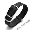 Black - 18Mm Zulu Watch Strap