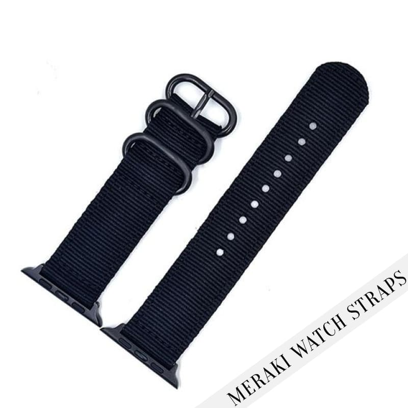 Black - 38Mm Apple Watch Strap