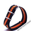 Black & Orange - 24Mm Nato Watch Strap