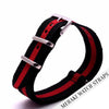 Black & Red - 18Mm Nato Watch Strap