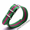 Green & Pink - 20Mm Nato Watch Strap