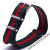 Green & Red - 18Mm Nato Watch Strap