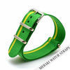 Green & Yellow Side Stripe - 20Mm Nato Watch Strap