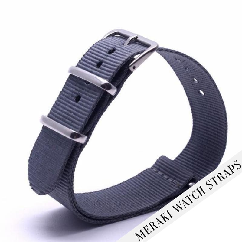 Grey - 16Mm Nato Watch Strap