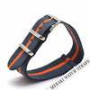 Grey & Orange - 18Mm Nato Watch Strap