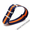 Navy & Orange - 18Mm Nato Watch Strap