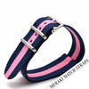 Navy & Pink - 20Mm Nato Watch Strap