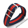 Navy & Red - 16Mm Nato Watch Strap