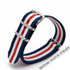 Navy/white/red - 16Mm Nato Watch Strap