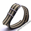 Olive & Double Tan Stripe - 20Mm Nato Watch Strap