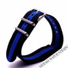 Black & Blue - 20Mm Nato Watch Strap