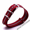 Red & Grey - 18Mm Nato Watch Strap