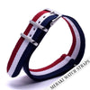 Red/white/navy - 16Mm Nato Watch Strap